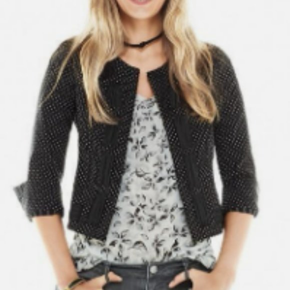 Size 2: CAbi Seaside Chic Dot Jacket, Style 5156 - Picture 4 of 4